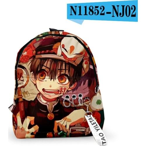 2021 Hot Anime Jibaku Shounen Hanako-Kun Backpack Nene Yashiro Printing Boys And Girls Unisex Casual Zipper School Bags