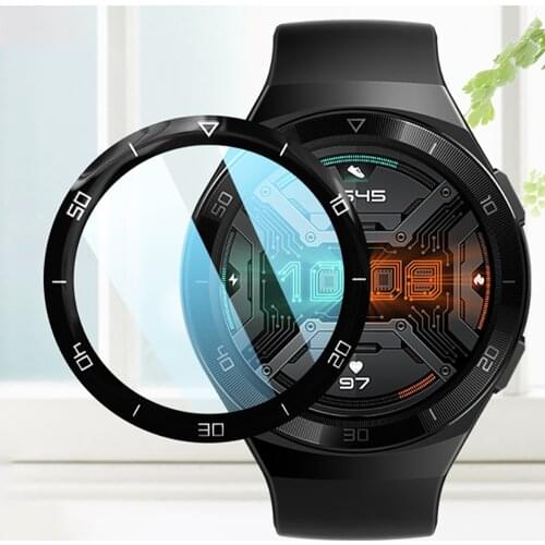 3D Soft Fibre Scale Glass Protective Film Cover For Huawei GT2E Full Screen Protector Case for Huawei Watch GT 2E SmartWatch