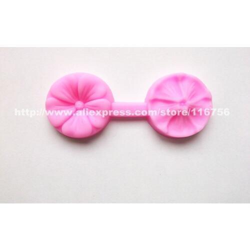 Free Shipping Round Flower Shaped Silicone Mold Cake Decoration Fondant Cake 3D Food Grade Silicone Mould Pressing Mold 030