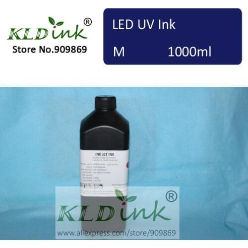 [ KLD Ink ] Compatible MAGENTA LED UV Ink for inkjet UV flatbed printer with DX5 DX6 DX7 printhead ( 1 piece X 1000ml )