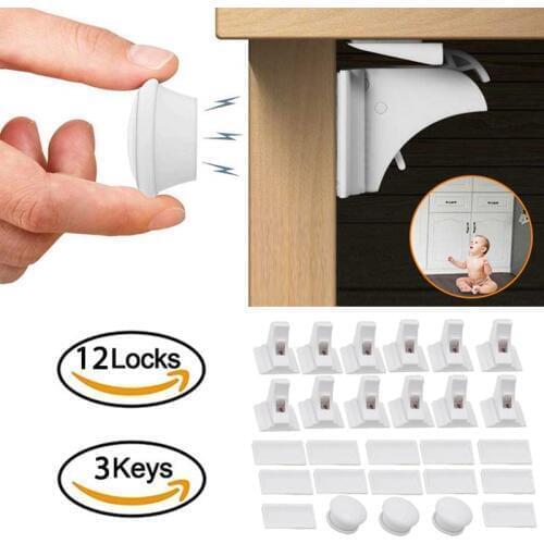 Door Stopper Protection From Children Magnetic Locks Baby Safety Lock Infant Security Locks Drawer Latch Cabinet Lock Limiter