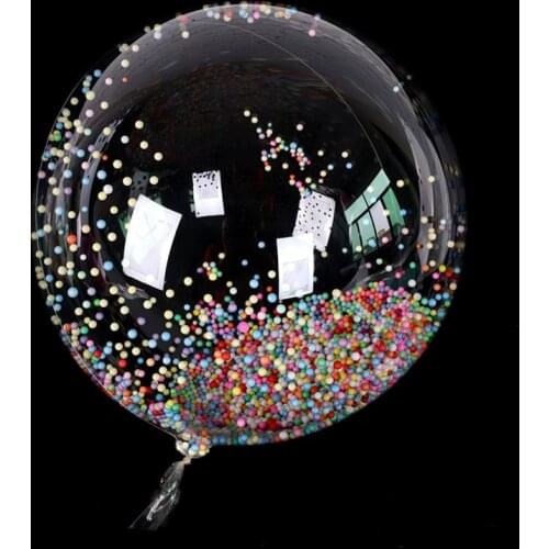 1PCS Giant Transparent Balloon Colorful Bubble Balloon Birthday Party Wedding Decoration Balloon Anniversary BoBo Balloon