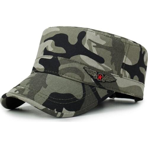 Men Women Military Hat Fashion Camouflage Solid Color Army Military Cap Adjustable Sun Hats Outdoor Sports Casual Military Hats