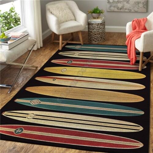 Skateboard Printed carpet Square Anti-Skid Area Floor Mat 3D Rug Non-slip Mat Dining Room Living Room Soft Bedroom Carpet