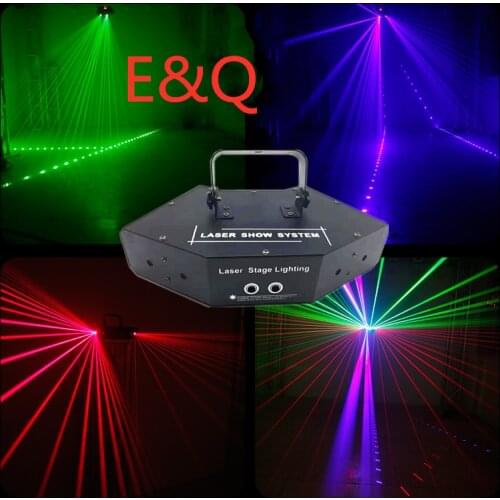 The New RGB Laser image Lines Beam Scans DMX DJ Dance Bar Coffee Xmas Home Party Disco Effect Lighting Light System Show