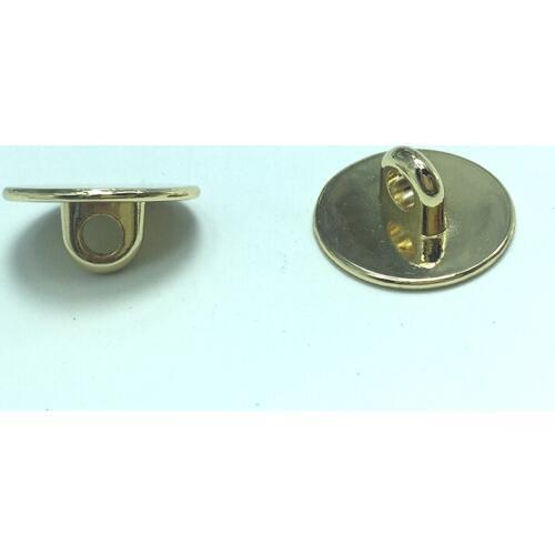 Light gold Round metal clip 20 mm Diameter, metal hardware, metal ends