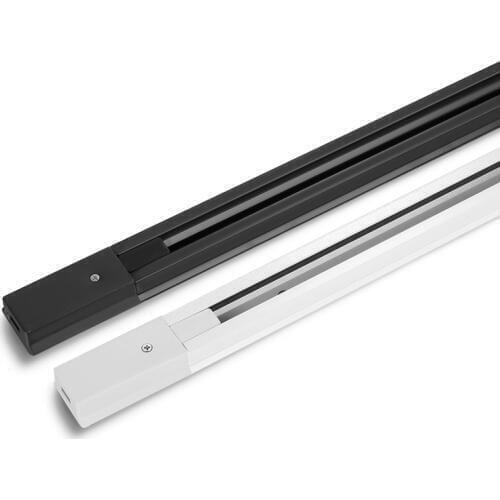 20X 0.5m black white 2 wire track rail straight L cross connector jointer for 2 wire track light LED spotlight rails