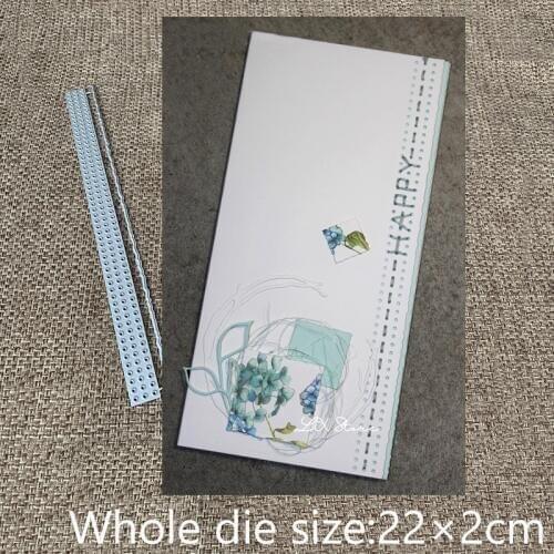 New Design Craft Metal Cutting Die cut dies 2pcs paper edge decoration scrapbook Album Paper Card Craft Embossing die cuts