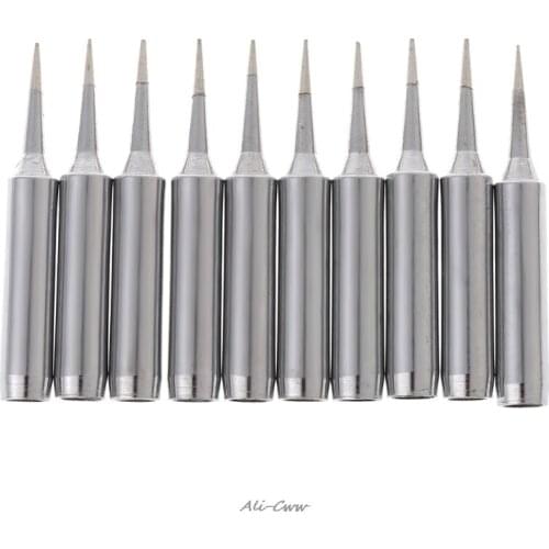 10x 900M-T-1C Copper Replacement Bevel Style Soldering Iron Solder Tip Lead-free For Hakko 936