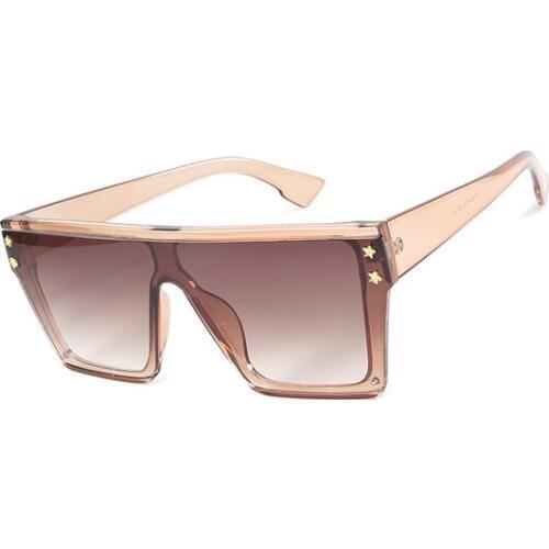 Vintage One Piece Sunglasses Women Luxury Square Eyeglasses Men Gafas for Outdoor Summer Oculos Shades S8078DF