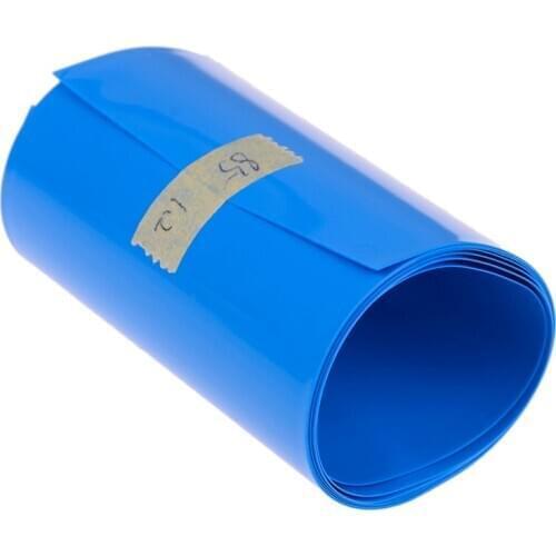 65 75 85 Mm 18650 Lithium Battery Heat Shrink Tube Li-ion Wrap PVC Shrinkable Film Tape Sleeves Battery Pack Heat Shrinking Film