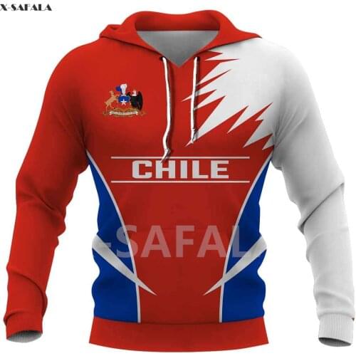 Scotland Unicorn Chile Emblem Skull Country Flag 3D All Printed Hoodie Man Women Harajuku Zipper Pullover Sweatshirt Jacket