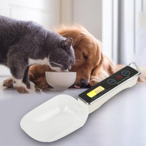 30/80ml Kitchen Scale With Double Spoon LCD Digital Measuring Spoon Cup Portable Dog Cat Feeding Bowl High Quality Food Scale