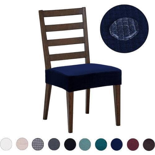 Chair Cover Water Repellent Jacquard Elasticity Thick Durable Furniture Protector Chair Seat Cushion Slipcovers for Dining Room