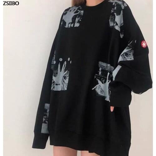 Women-clothing Sweatshirt For Womens Print Winter y2k Hoodies Oversized Hooded Polyester Harajuku anime fashion Top friends