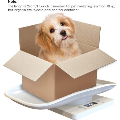 10KG Capacity Digital Newborn Animal Scale LCD Display Pet Dog Weighting Scale with Comfortable Curving Platform