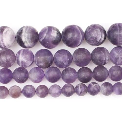 6-12mm Round Mixed Purple Amethysts Beads For Jewelry Making Beads Bracelets Natural needlework Beads 15'' DIY Beads