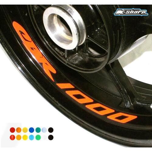 8 X CUSTOM INNER RIM DECALS WHEEL Reflective STICKERS STRIPES FIT HONDA CBR 1000 cbr1000