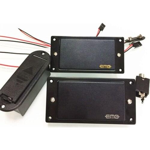 81/85 active Pickups High Output pickups Silver and gold logo pickups one whole set 2 pickups Free shipping