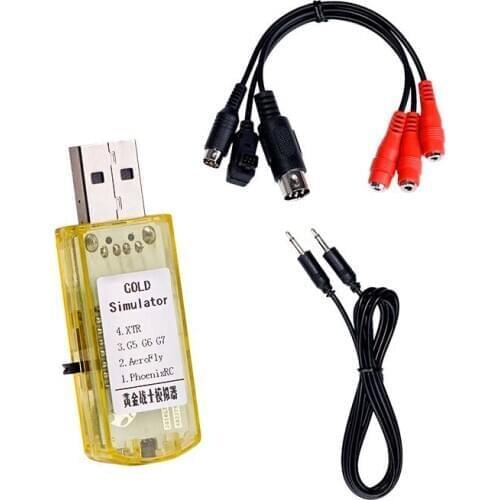 Actualizado 22 en 1 simulador 22in1 RC USB simulador de vuelo Cable soporte Realflight G7 Phoenix 5,0 serie AEROFLY FMS