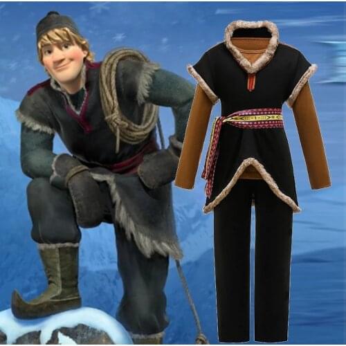 2021 Kids Boys Halloween Christmas Kristoff Costume Autumn Winter Toddler Boys Clothes Sets Children Party Cosplay Outfit 3T-12T