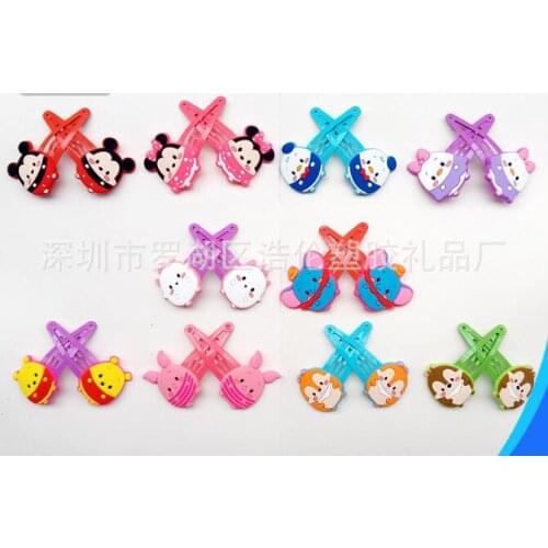 Disney TSUM Winnie Mickey Anime Headwear Kids Accessories Cartoon Hairband Child Girls Hair Pin Birthday Gifts New
