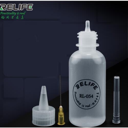 RELIFE RL-054 50ML Resin Tools Empty E-Liquid Plastic Flux Alcohol Bottle Perfume Bottle With Needle Tip