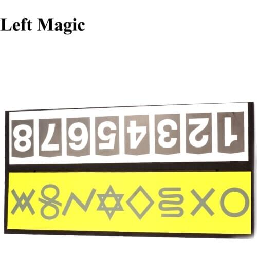 Mental Symbol With ESP Card Magic Tricks Magician Close Up Illusions Accessories Mentalism Gimmick Prediction Board Magic Props