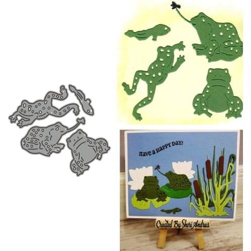 The unkissed frog prince Metal Cutting Dies Cutting Mold Scrapbook Paper Craft Knife Mold Blade Knife Impact Protection Pads