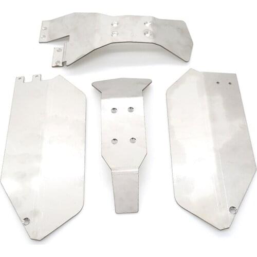 Metal Chassis Armor Protection Protector Skid Plate for Traxxas Slash 4X4 / 2WD 1/10 RC Car Upgrade Parts