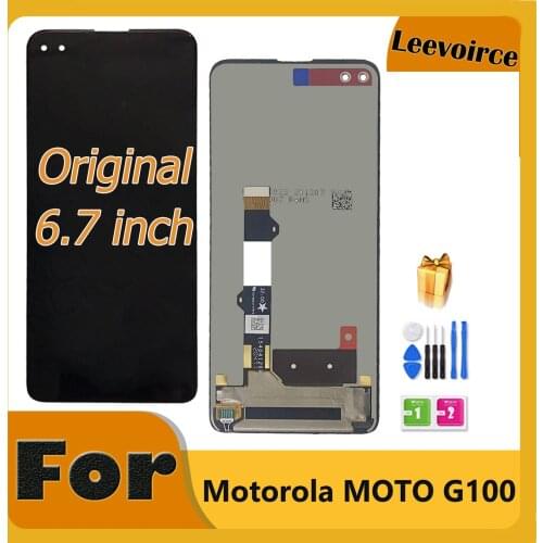 Original 6.7 inch Display For Motorola MOTO G100 LCD Display + Touch Screen Digitizer Assembly For Moto G100 LCD With Tools