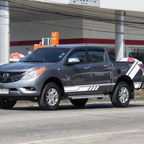 Fit for MAZADA BT-50 2012 2013 2014 2015 2016 2017 2018 car stickers side door box bed stripe racing graphic Vinyl car decals