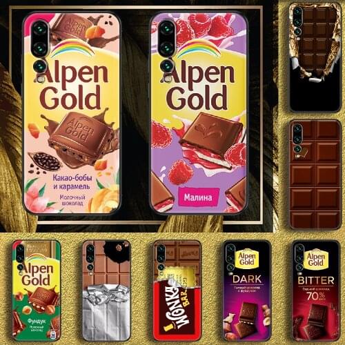 Russia Chocolate Funny Phone case For Huawei P Mate P10 P20 P30 P40 10 20 Smart Z Pro Lite 2019 black silicone cell cover trend
