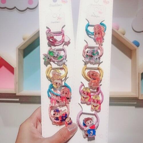 Spin Master Childrens Cartoon Anime PAW PATROL Hair Tie Head Rope Small Pair of Rubber Band Headdress Childrens Birthday Gift