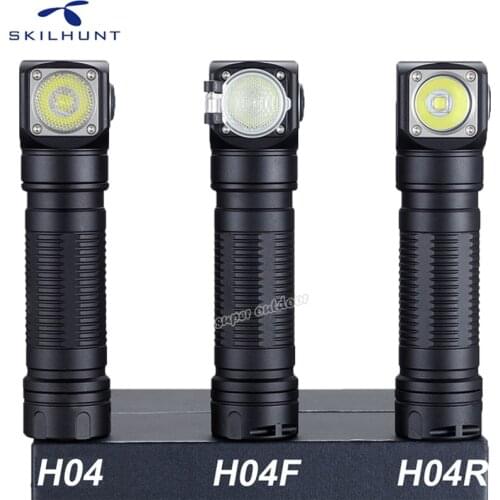 New Skilhunt H04 H04R H04F Led flashlight Two Customized UI Cree XML1200Lm flashlight Hunting Fishing Camping flashligh+Headband