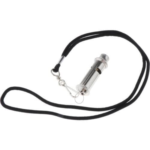 Stainless Steel WHISTLE Emergency Distress Survival Hiking SOS Signal Whistle