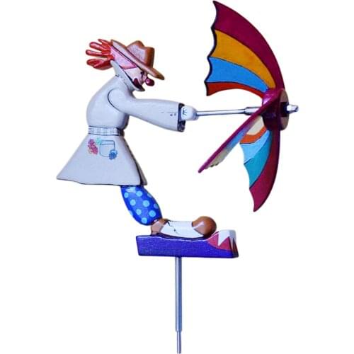 Whirligig Series Windmill Stake Outdoor Art Garden Decoration