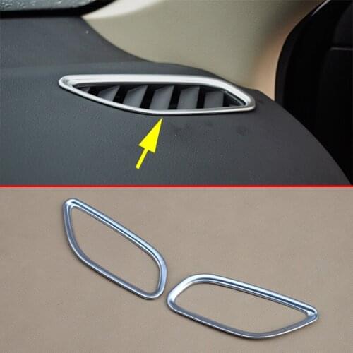 Exterior Chrome Parts Air Conditioning Outlet Cover Trim Fit For Mitsubishi Outlander Accessories 2013-2016 2017 2018 2019 2PCS