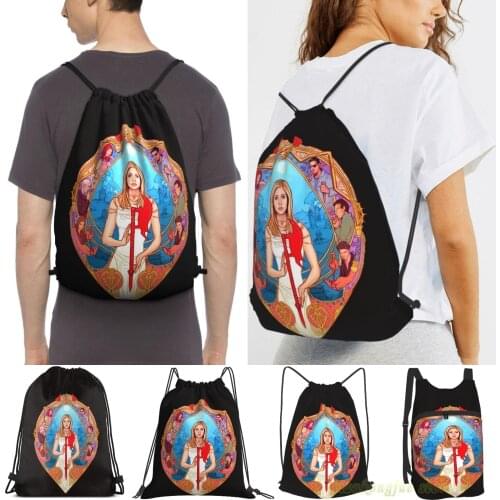 Buffy - The End 2Nd Version Men Outdoor Travel Gym Bag Waterproof Drawstring Backpack Women Fitness Swimming Bag