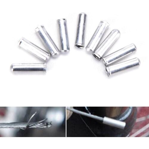 100 PCS Bicycle Bike Shifter Brake Cable Tips Caps End Crimp Tool Accessories