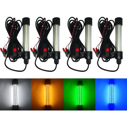 12V LED Underwater Submersible Fishing Light Squid Attract Lamp Aquarium Fishes Tank Lights Attract Strobe