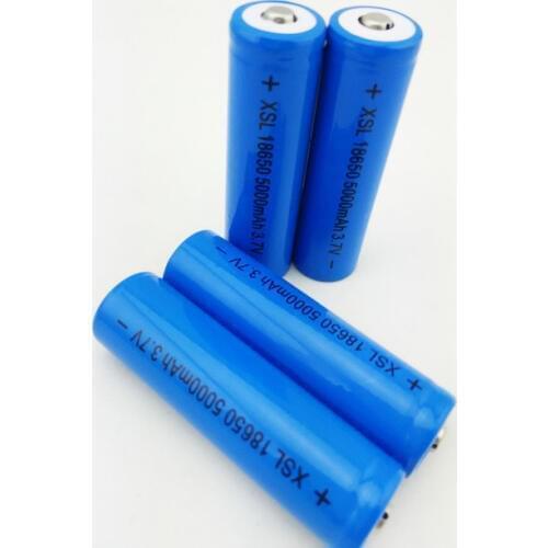 18650 3.7V 5000mA Rechargeable lithium battery Light Flashlight batteries LED light battery+Pointed capacity of 2200mah