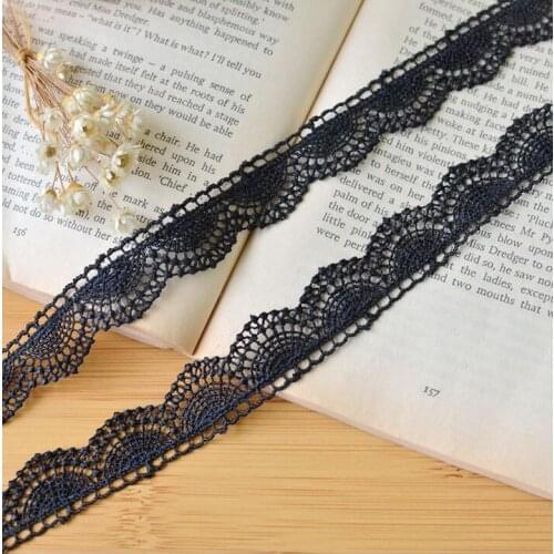 3 Meters 2cm New Hot Sale Black Flower Lace Ribbon Lace Trim Sewing Material Accessories