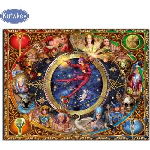 Kufwkey 5d Diy diamond painting Cross Stitch"European Ravensburger"mosaic resin Full square Diamond Embroidery cartoon wall art