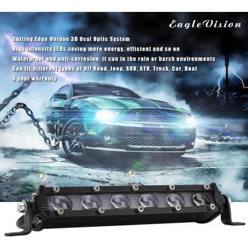8" 120W LED Work Light Bar Spot Beams headlight Offroad 4WD SUV Driving Fog Lamp Work Light Bar Car Accessories Car LED Light