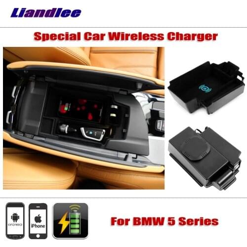 Accessories For BMW 5 Series G30/G31/G38 2018 Car Wireless Charger Storage For iPhone Android Phone Battery Charger