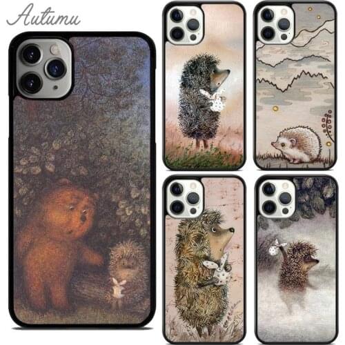Hedgehog in the Fog Phone Case for iPhone 11 12 Pro Max mini X XR XS SE 2020 5S 6S 7 8 Plus Samsung Galaxy S8 S9 S10 Cover shell