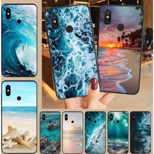 Sea Waves Choppy ocean coque cover Phone Case For Xiaomi Redmi note 7 8 9 t k30 max3 9 s 10 pro lite