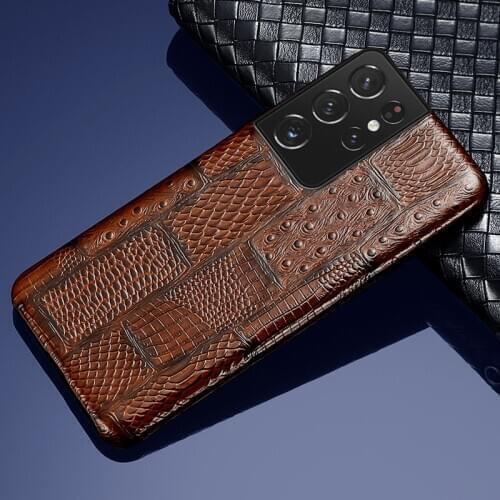 Genuine Leather Retro Splice Case For Samsung Galaxy S21 Ultra S20 FE S8 S9 S10 S21 Plus Note 20 10 9 A51 A71 A31 A50 M31 M51