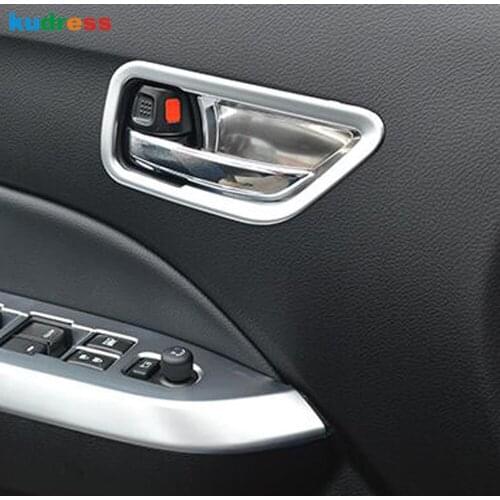 For Suzuki Vitara Escudo 2015 2016 2017 2018 ABS Matte Inner Side Door Handle Bowl Cover Trim Sticker Car Interior Accessories